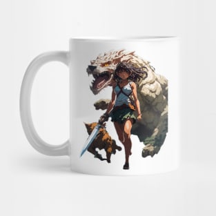 Bravery and Fire: The Shadow Guardian Mug